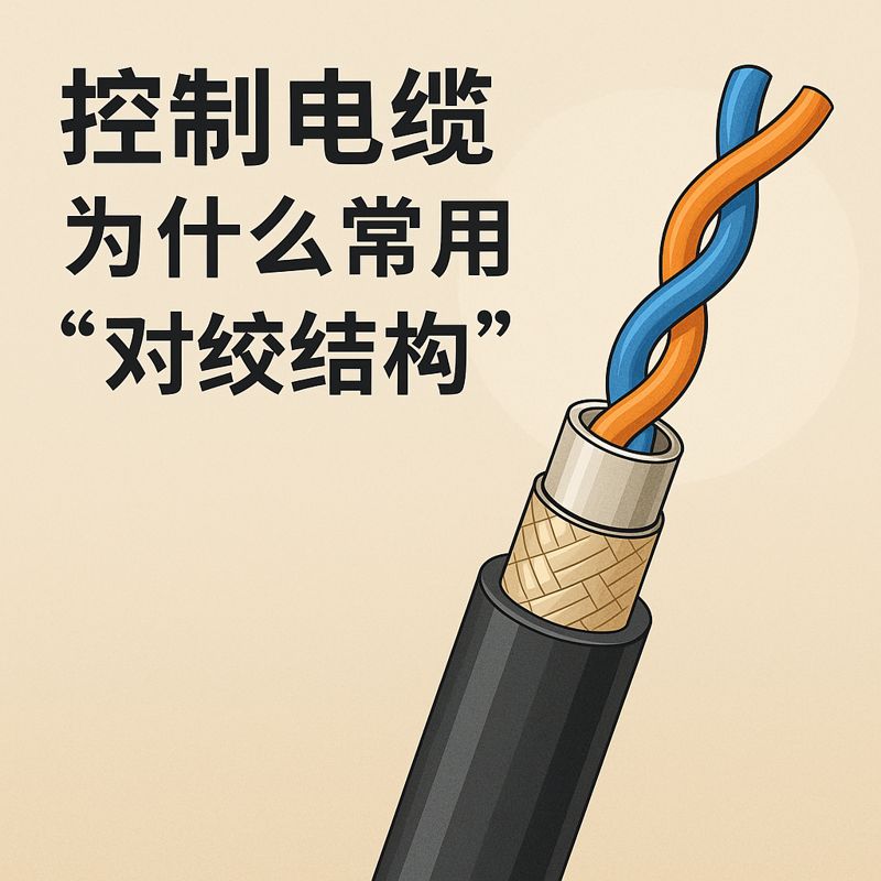 控制電纜為什么常用“對(duì)絞結(jié)構(gòu)”？
